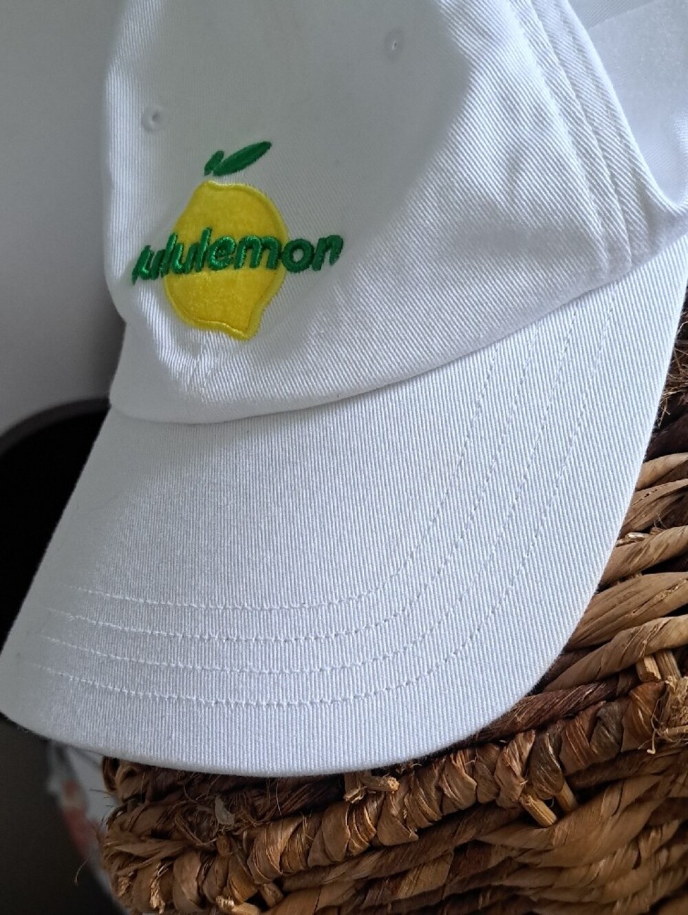 lululemon White S/M Athletic Cap with Logo (No Longer Sold Online) - Picture 9 of 10